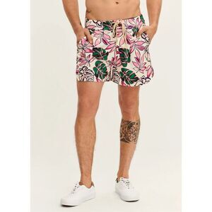 Ser.O.Ya Retrofete Mens size S Bree Swim Shorts Pink Tropical Print Unlined New